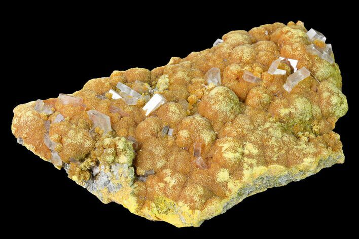 Orpiment with Barite Crystals - Peru #169072